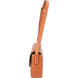 Celine Natural Tan Leather Triomphe Shoulder Bag