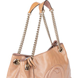 Gucci Patent Leather GG Soho Crossbody Bag