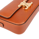 Celine Natural Tan Leather Triomphe Shoulder Bag