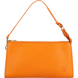 Louis Vuitton Orange Epi Leather Pochette Accessoire Handbag