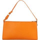 Louis Vuitton Orange Epi Leather Pochette Accessoire Handbag