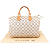 Louis Vuitton Damier Ebene Monogram Speedy 30 Handbag