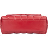 Saint Laurent Red Leather Lou Lou Crossbody Bag