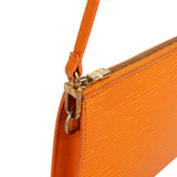 Louis Vuitton Orange Epi Leather Pochette Accessoire Handbag