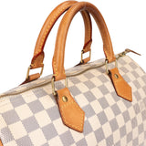 Louis Vuitton Damier Ebene Monogram Speedy 30 Handbag