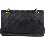 Chanel Quilted Lambskin 24K Gold Medium Double Flap Crossbody Bag