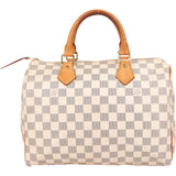 Louis Vuitton Damier Ebene Monogram Speedy 30 Handbag