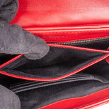 Saint Laurent Red Leather Lou Lou Crossbody Bag