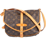 Louis Vuitton Canvas Monogram Saumur 32 Crossbody Bag