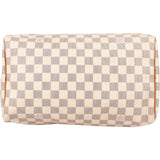 Louis Vuitton Damier Ebene Monogram Speedy 30 Handbag
