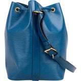 Louis Vuitton Bleu Epi Leather Sac Noe Petit Shoulder Bag