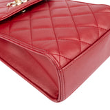 Chanel Quilted Lambskin On Chain Single Flap Crossbody Bag