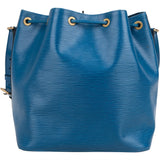 Louis Vuitton Bleu Epi Leather Sac Noe Petit Shoulder Bag