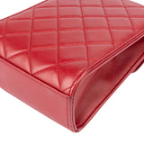 Chanel Quilted Lambskin On Chain Single Flap Crossbody Bag