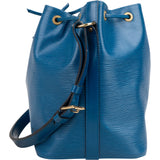 Louis Vuitton Bleu Epi Leather Sac Noe Petit Shoulder Bag