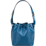 Louis Vuitton Bleu Epi Leather Sac Noe Petit Shoulder Bag