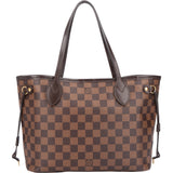 Louis Vuitton Damier Ebene Monogram Neverfull PM Handbag