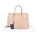 Prada Pink Saffiano Leather Galleria Handbag