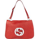 Gucci Red Leather GG Blondie Shoulder Bag