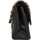 Chanel Quilted Lambskin 24K Gold Medium Double Flap Crossbody Bag