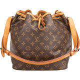 Louis Vuitton Canvas Monogram Sac Noe Petit Shoulder Bag