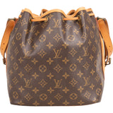 Louis Vuitton Canvas Monogram Sac Noe Petit Shoulder Bag