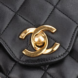 Chanel Quilted Lambskin 24K Gold Medium Double Flap Crossbody Bag