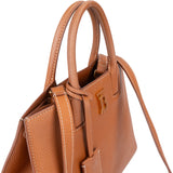 Burberry Brown Leather Tote City Handbag