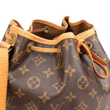 Louis Vuitton Canvas Monogram Sac Noe Petit Shoulder Bag