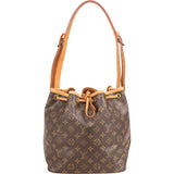 Louis Vuitton Canvas Monogram Sac Noe Petit Shoulder Bag