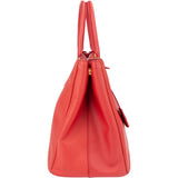 Prada Red Saffiano Leather Galleria Handbag