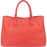 Prada Red Saffiano Leather Galleria Handbag