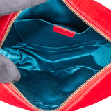 Gucci Red Satin GG Marmont Crossbody Bag