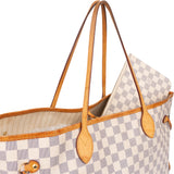 Louis Vuitton Damier Azur Monogram Neverfull GM Shopper Handbag