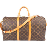 Louis Vuitton Canvas Monogram Keepall 50 Bandouliere