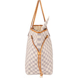 Louis Vuitton Damier Azur Monogram Neverfull GM Shopper Handbag