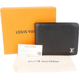 Louis Vuitton Noir Taiga Leather Multiple Wallet