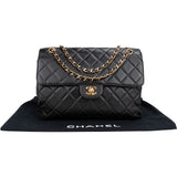 Chanel Quilted Lambskin 24K Gold Double Face Crossbody Bag