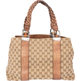 Gucci GG Monogram Bamboo Handbag