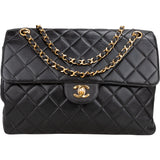Chanel Quilted Lambskin 24K Gold Double Face Crossbody Bag