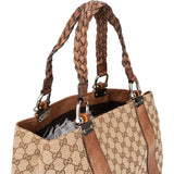 Gucci GG Monogram Bamboo Handbag