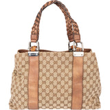 Gucci GG Monogram Bamboo Handbag