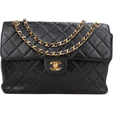 Chanel Quilted Lambskin 24K Gold Double Face Crossbody Bag