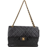 Chanel Quilted Lambskin 24K Gold Double Face Crossbody Bag