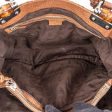 Gucci GG Monogram Bamboo Handbag