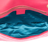 Gucci Pink Satin GG Marmont Crossbody Bag