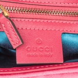 Gucci Pink Satin GG Marmont Crossbody Bag