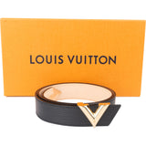 Louis Vuitton Noir Epi Leather V Women Belt (80)