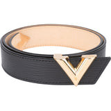 Louis Vuitton Noir Epi Leather V Women Belt (80)