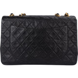 Chanel Quilted Lambskin 24K Gold Jumbo Single Flap Crossbody Bag